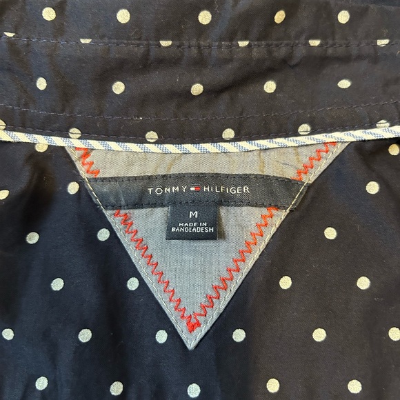 Tommy Hilfiger Classic Polka Dot Button-Down Blouse - Picture 6 of 8